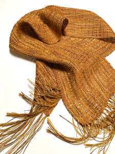Linen Scarf - Olive & Grass